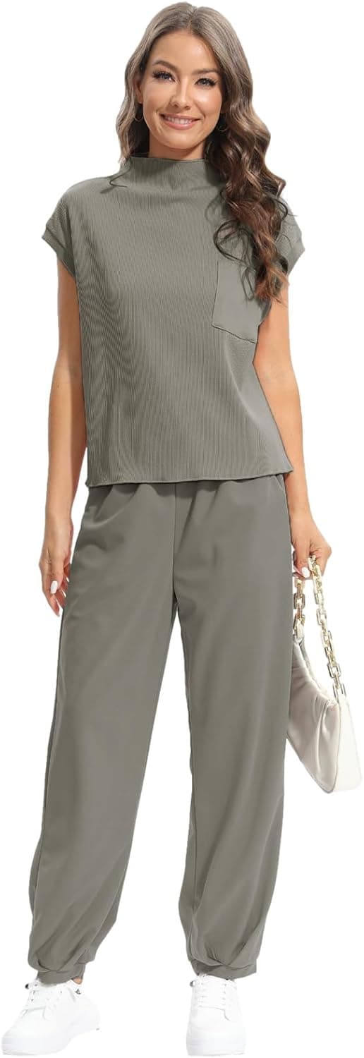 Thumbnail 4 de Momuk 2-Piece Ribbed Knit Lounge Set