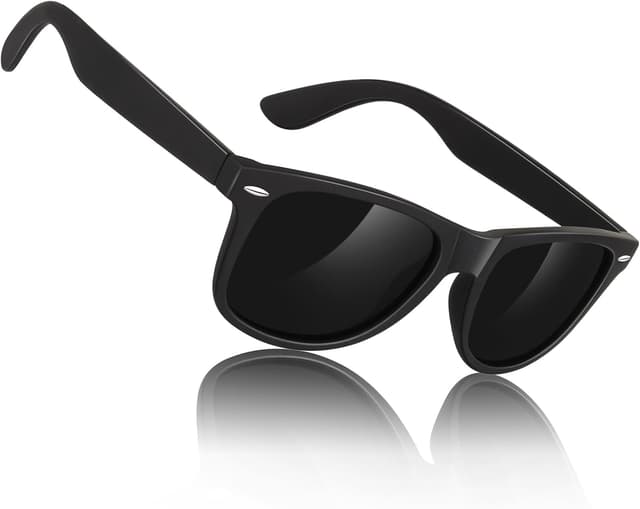 Detalle de Sunier Polarised Retro Square Ultralight Sunglasses (UV400) for Men & Women