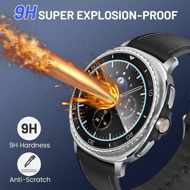 Detalle de TQLGY Screen Protector for Samsung Galaxy Watch 8 Classic 46mm, 6-pack