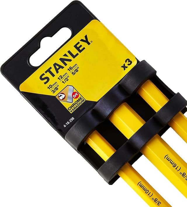 Imagen de STANLEY Juego 3 Cinceles Albañil, Acero Duradero 🔨 en OfertitasTOP