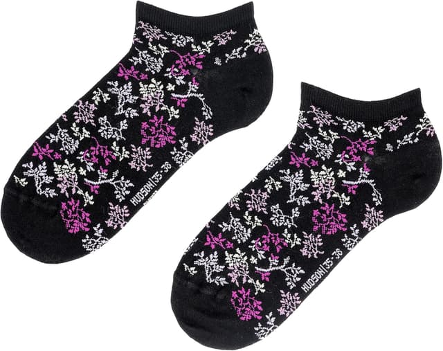 Detalle de Hudson Damen Sneaker-Socken Bud mit Blumenmuster