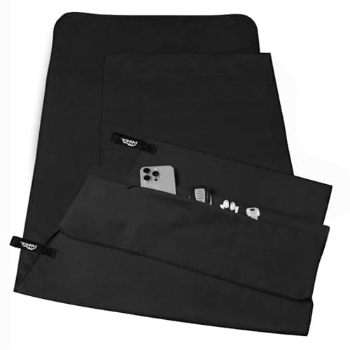 Detalle de Set de 2 toallas de microfibra Pameil para gimnasio, piscina y viaje (compactas y de secado rápido)