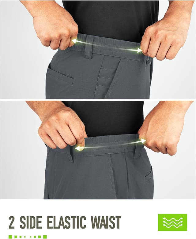 Detalle 2 de 33,000ft Men’s 9-Inch Dry Fit Stretch Golf Shorts (UPF 50+) with Pockets