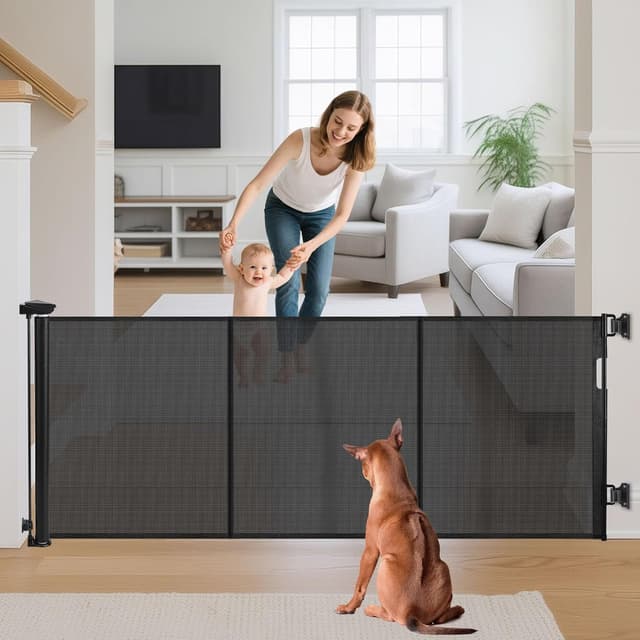 Imagen de Retractable Stair Gate 150 cm, 86 cm tall 🚪 en OfertitasTOP