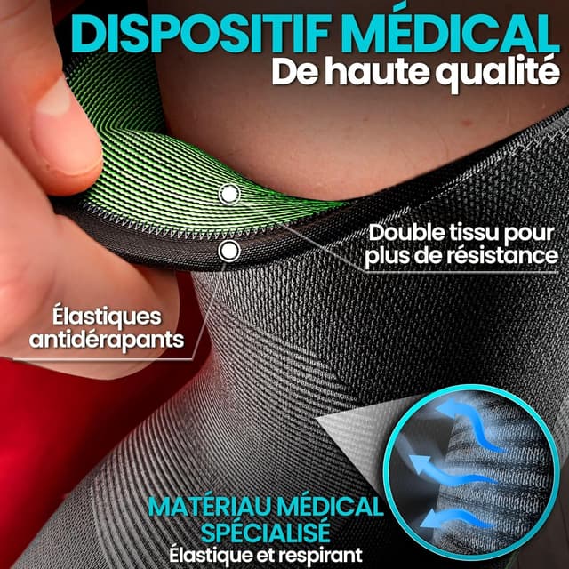 Detalle de NativoDex Coudière de compression pour tendinite et épicondylite (tennis, gym, crossfit, golf)