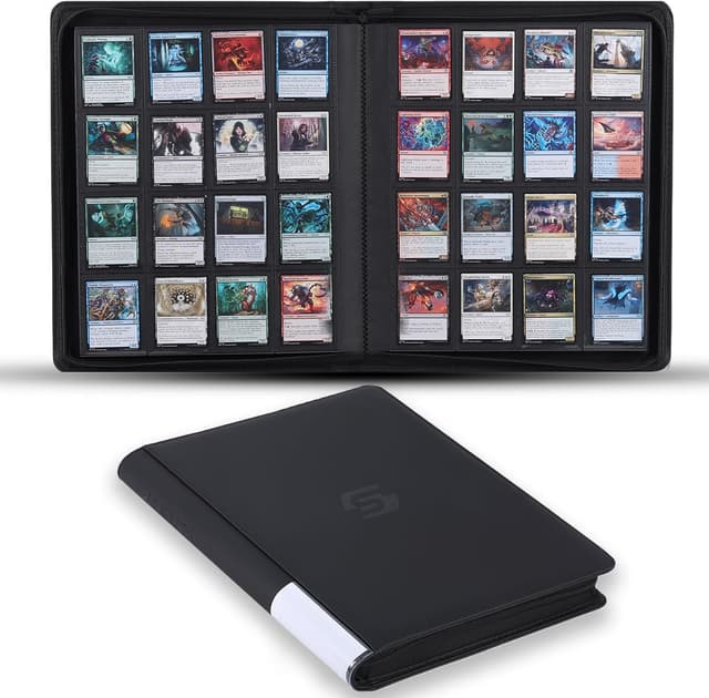 Detalle de Snewkcdy Snekdy Premium Trading Card Binder (1024 Pockets) with PU Leather-Style Waterproof Cover