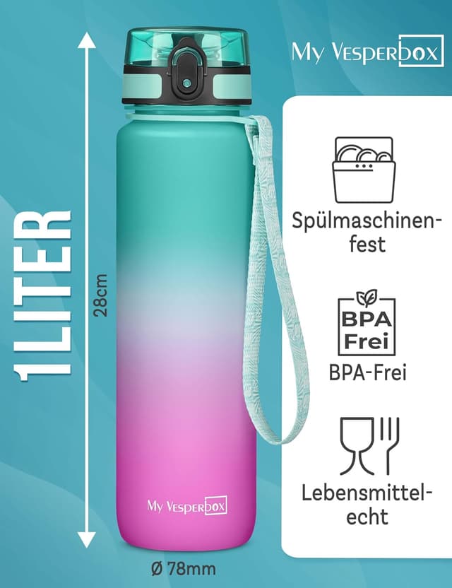 Detalle de Trinkflasche Kinder 1000 ml My Vesperbox®