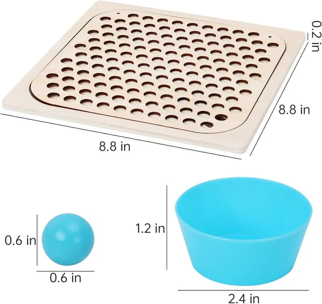Detalle 2 de ANPEAC Montessori Holzspielzeug für Vorschule 3 Jahre 🎲