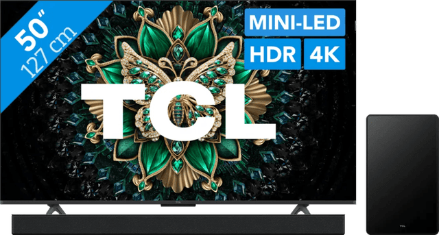 Detalle de TCL 50 Zoll QD Mini‑LED C61K (2025)