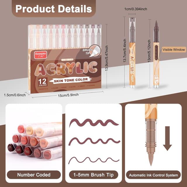 Thumbnail 4 de Funnasting Acrylic Marker Set 1–6 mm