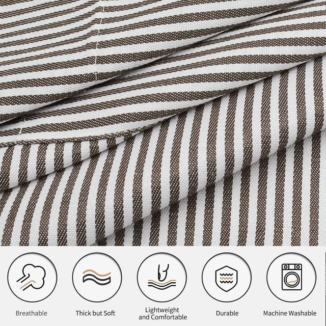 Detalle de NLUS Kitchen Aprons 2 Pack, 60% Cotton