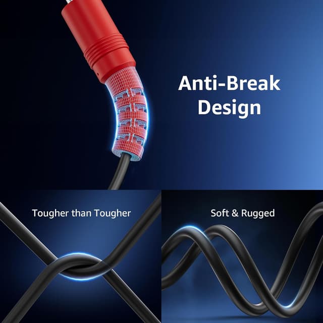 Detalle de ANNKE 4 Pack 30M/100ft All-in-One BNC Video Power Cables with 8 BNC Connectors & Cable Clips