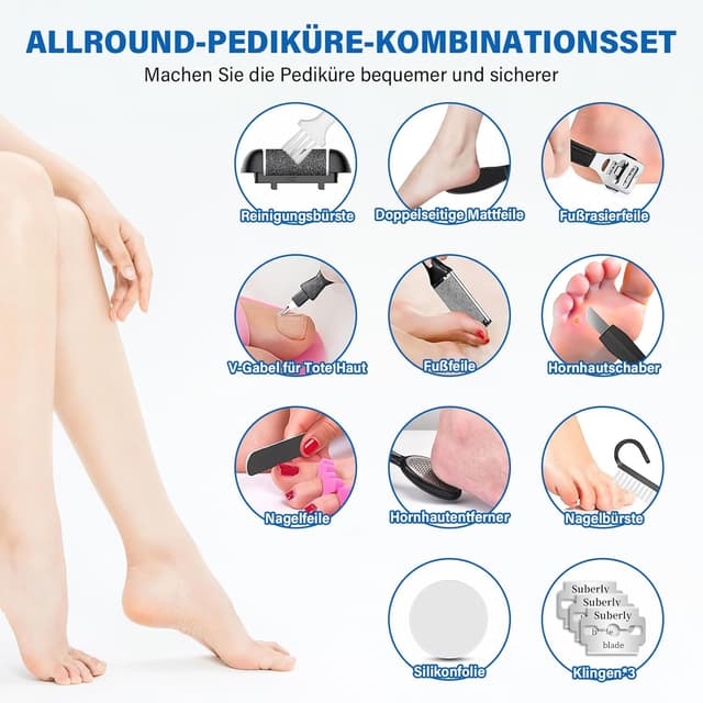 Thumbnail 5 de Ehomfory Hornhautentferner Elektrisch