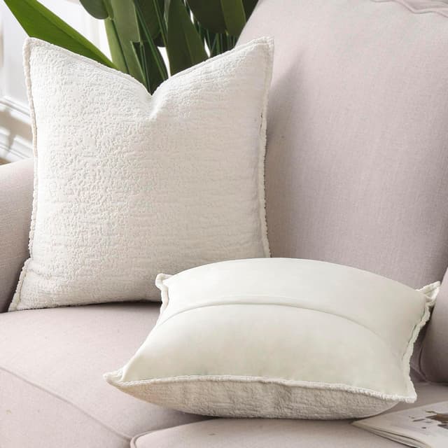 Detalle 2 de Chenille Kissenbezüge Set 50x50 cm