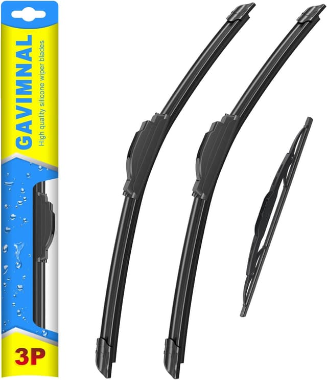 Detalle de Gavimnal Silicone Wiper Blades Replacement Set (24" + 18" + 12") for 2018–2021 Chevrolet Equinox