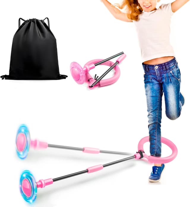 Detalle de Jalunth Springring Fußkreisel – Licht beim Drehen