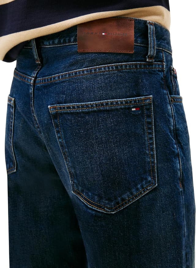 Detalle de Tommy Hilfiger Men’s Regular Mercer Rgd Trey Indigo Jeans (MW0MW41887)