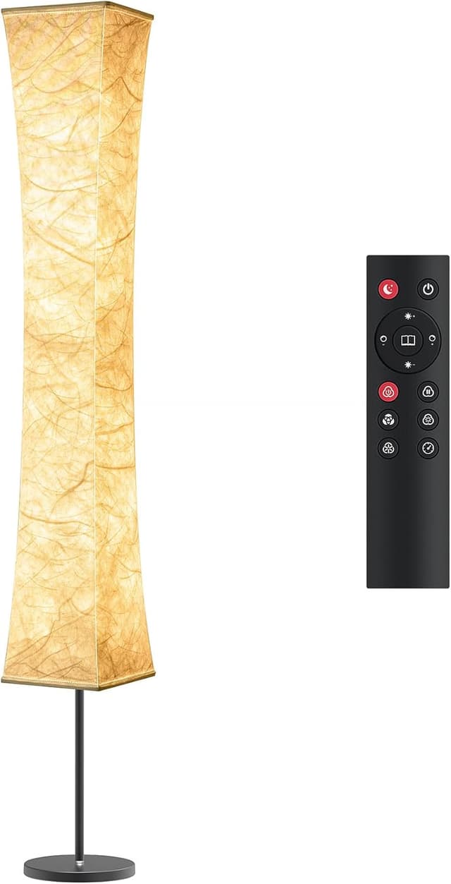 Detalle de Tomons dimmbare RGB-LED-Stehlampe mit Fernbedienung und Musiksynchronisation