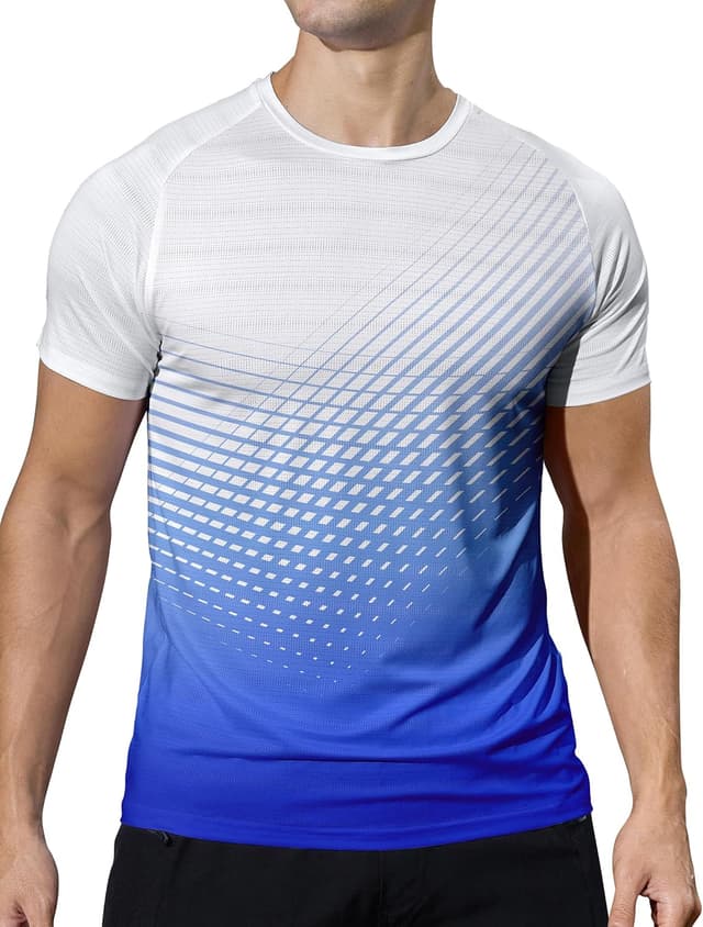 Detalle de Moisture wicking gym t-shirt 88% polyester