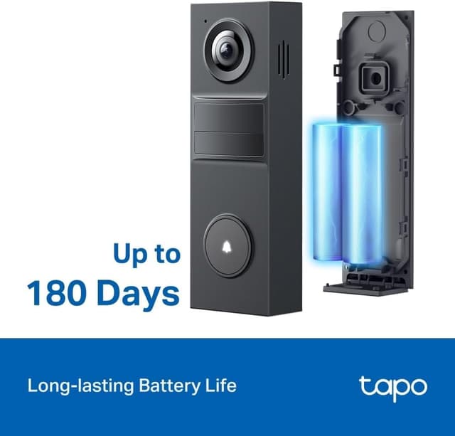 Thumbnail 5 de TP-Link Tapo D205 3MP 2K Battery Doorbell with 180‑day battery