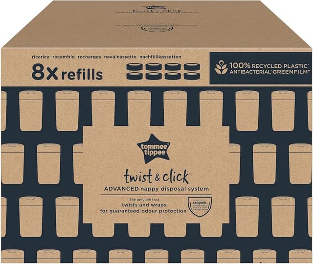 Thumbnail 1 de Tommee Tippee Recambio para Contenedor Twist and Click 🍼 (8 piezas)
