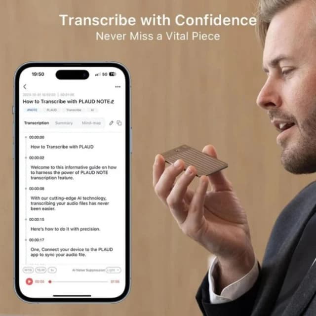 Thumbnail 2 de Plaud Note 64 GB Grabadora de voz con IA