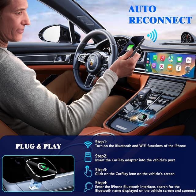 Thumbnail 4 de Wireless CarPlay Adapter 2026 Wired-to-Wireless CarPlay