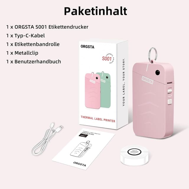 Thumbnail 5 de ORGSTA S001 Etikettendrucker 2000 mAh 🖨