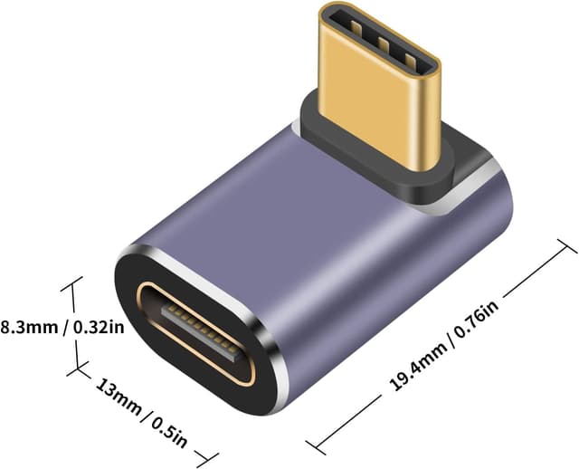 Thumbnail 6 de Duttek USB-C Winkeladapter 40 Gbps (90°) mit 8K@60 Hz und 100 W Schnellladung