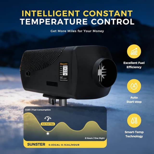 Thumbnail 4 de Sunster 8 kW Diesel Air Heater with 10L Tank 🚐