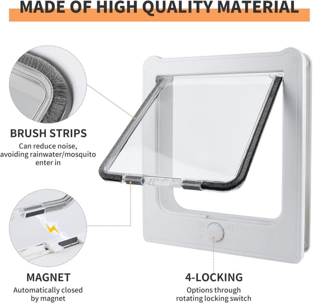 Thumbnail 2 de Billionchains Katzenklappe 10,8×9,25 Zoll