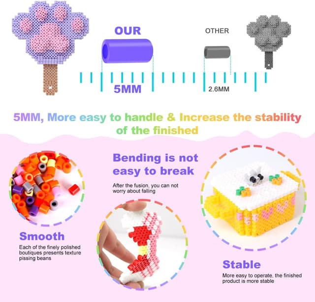 Thumbnail 4 de MerryXGift Fuse Beads set 11,000 pcs for kids ๐จ