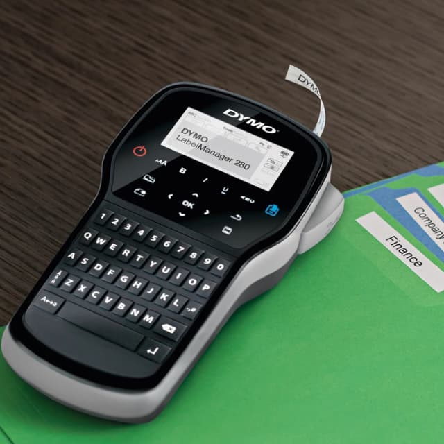 Detalle 2 de Dymo LabelManager 280 Case Kit QWERTZ – Etikettendrucker-Set mit LCD-Display