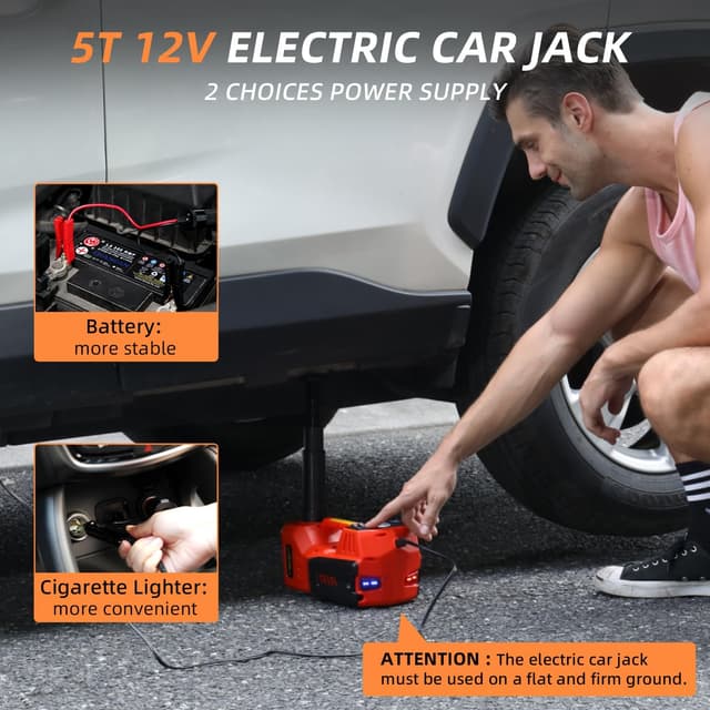 Detalle 1 de STANDTALL 5 Ton Electric Car Jack Kit