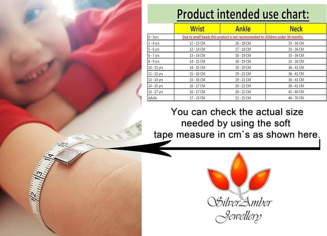 Thumbnail 6 de SilverAmber Jewellery Collana in ambra baltica 100% naturale (Cognac, ciliegia, miele, limone o ombré) lucida e grezza