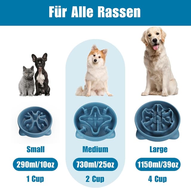 Detalle 2 de Anti Schling Napf 22 cm für Hunde