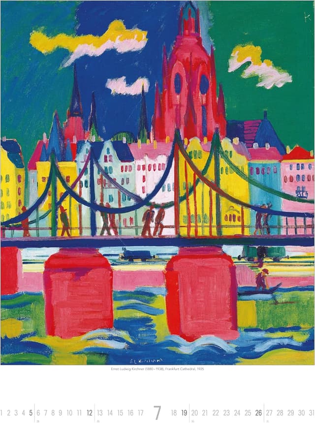 Detalle 2 de Alpha Edition Kunstkalender 2026 „Monet bis Klee“ – Wandkalender 42×56 cm