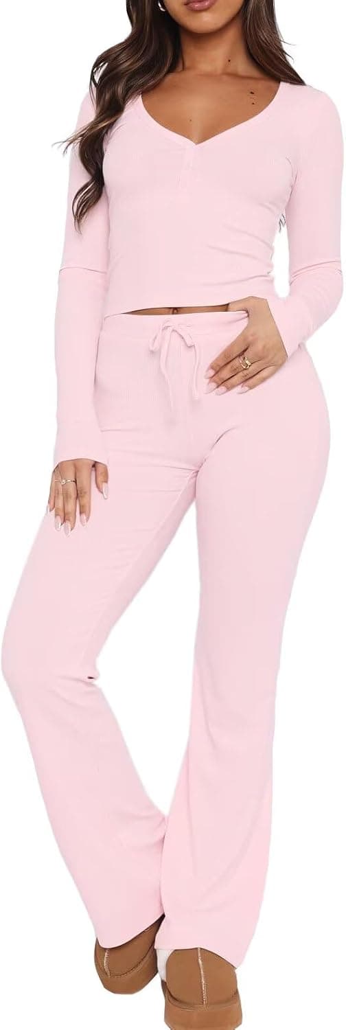 Detalle 2 de LACOZY V-neck pyjama set 2 piece