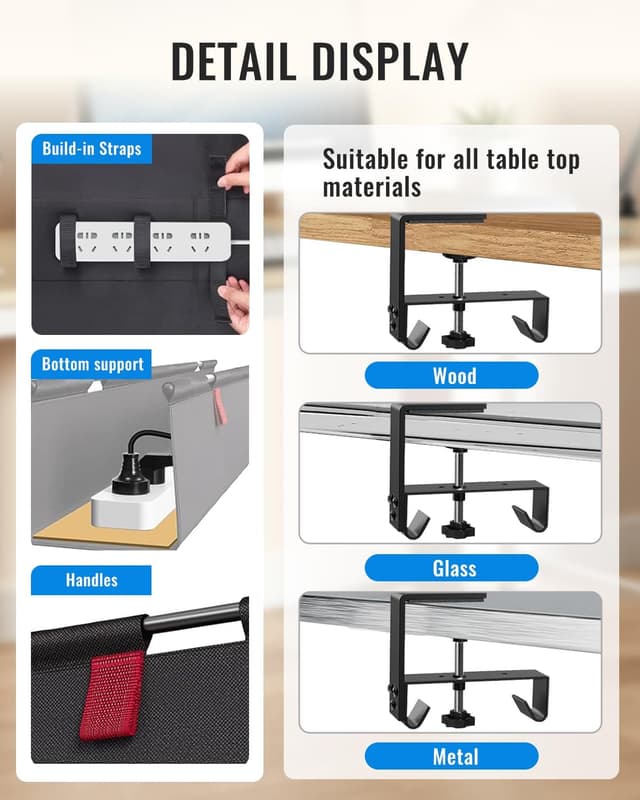 Thumbnail 3 de Treibo Kabelkanal Schreibtisch 90 cm