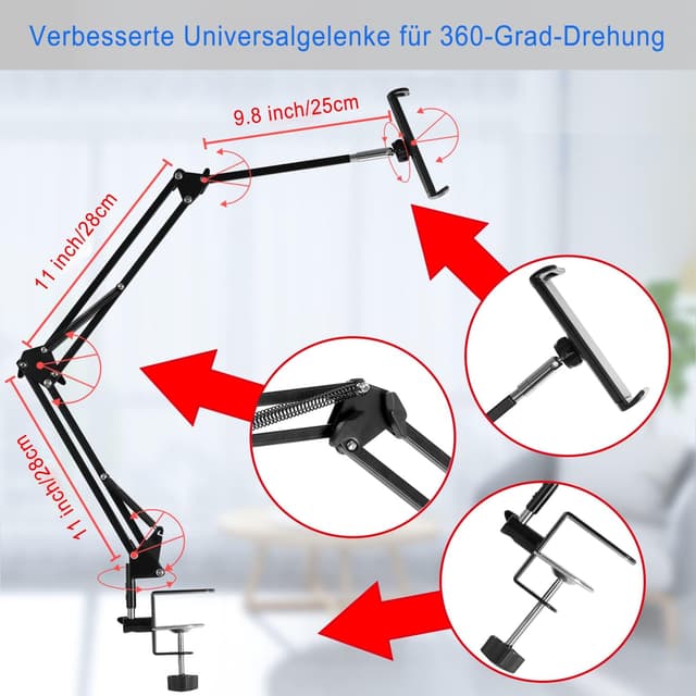 Thumbnail 6 de SAMHOUSING Supporto tablet girevole 360°