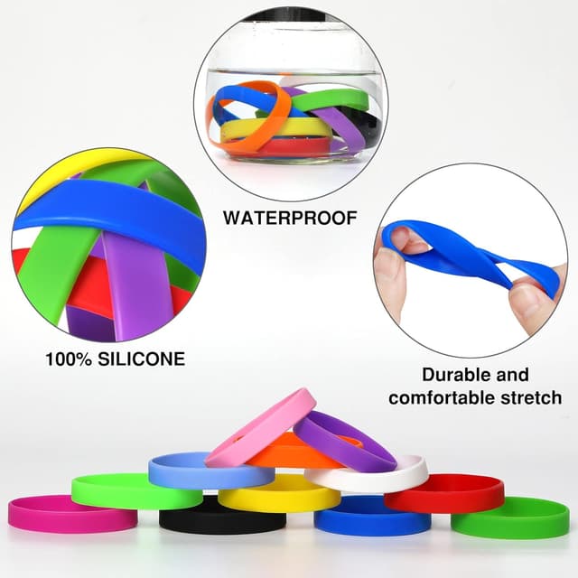 Thumbnail 4 de LVNRIDS Braccialetti silicone 100 pezzi 20,2 cm