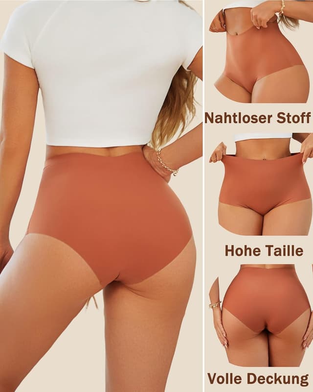 Thumbnail 6 de Nahtlose High Waist Slips für Damen, 3er-Pack