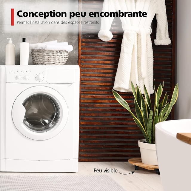 Detalle 2 de RAVN HAMAN – Jeu de 4 roulettes de meuble pivotantes avec frein (40 mm) jusqu’à 25 kg par roue