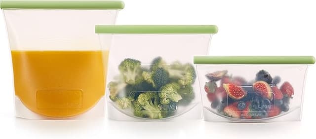 Imagen de Lékué Kit Bolsas Reutilizables de Silicona, 3 piezas🛍 en OfertitasTOP