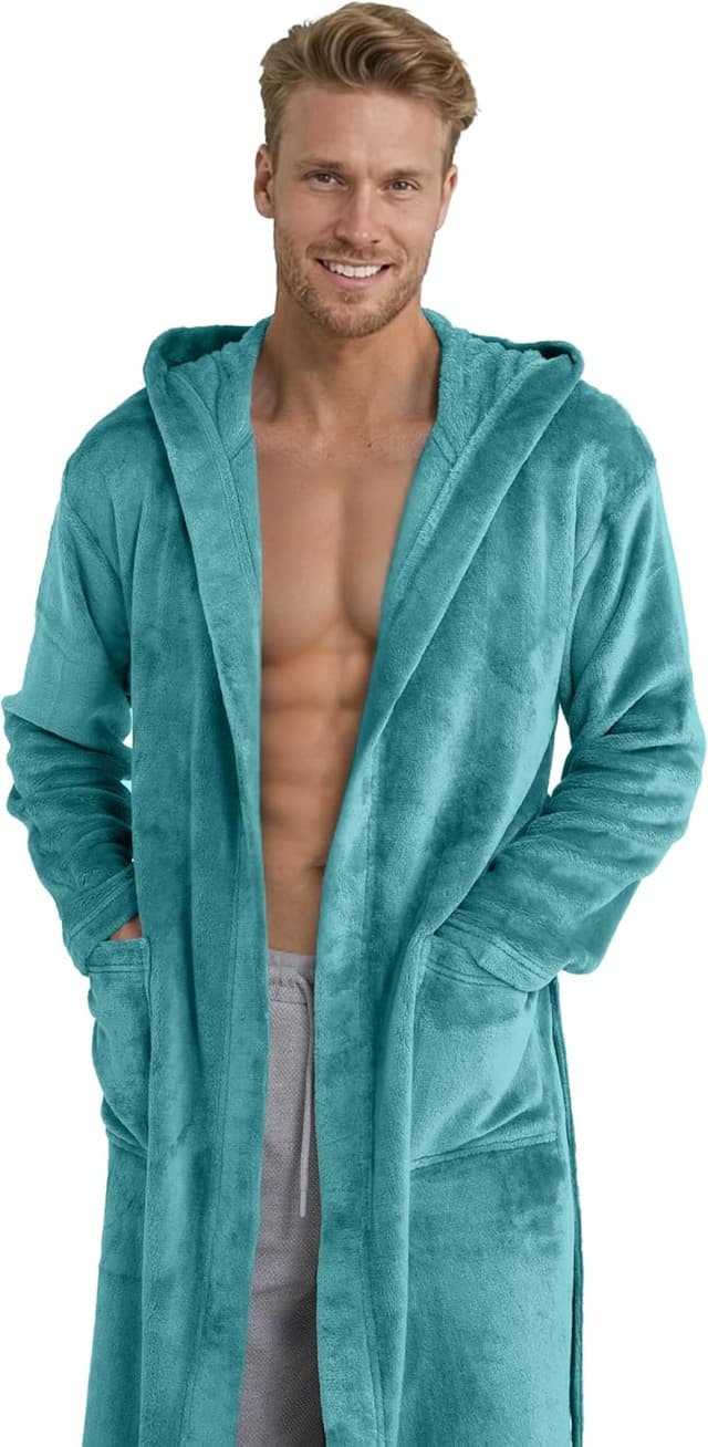 Detalle de Twinzen Kuschelfleece Morgenmantel S