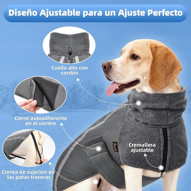 Thumbnail 1 de SlowTon Abrigo para Perro Invierno con Forro Polar