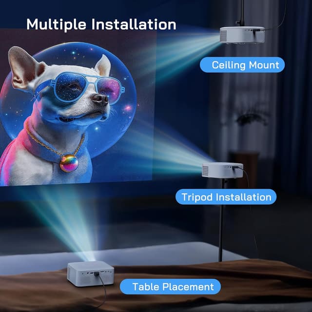 Detalle 2 de WOLFANG WP02 1080P mini projector 📽