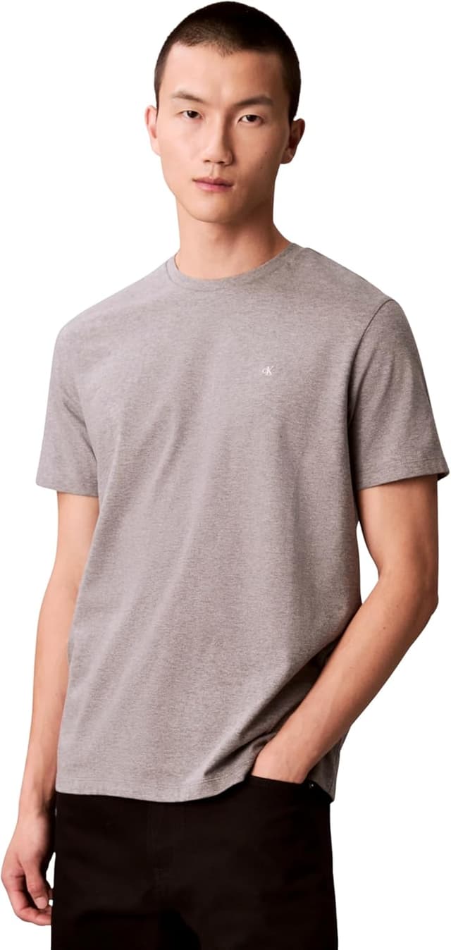 Detalle de Calvin Klein T-shirt manches courtes homme Classic Monogram Tee à col ras-du-cou