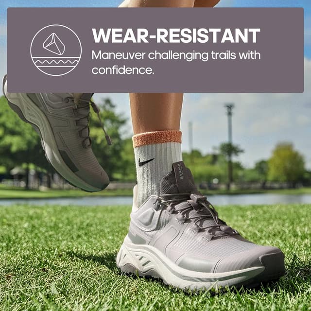 Detalle de NORTIV 8 Chaussures de randonnée légères pour femme – modèle 8, confort respirant et semelle adhérente