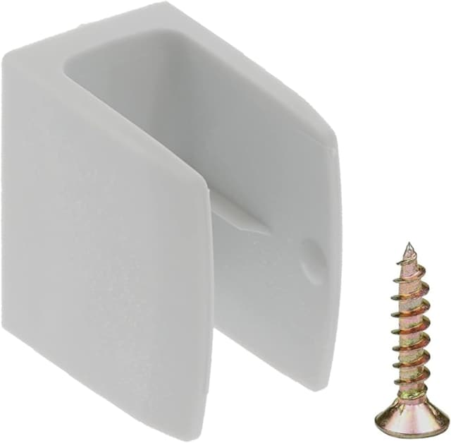 Detalle 1 de Lot de 4 clips cyclingcolors pour manivelle de volet roulant (gris) avec vis — pour diamètres 15 à 18 mm